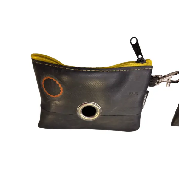 Accesoriu din camera de bicicleta reciclata - ZOORO Zero Waste - Galben