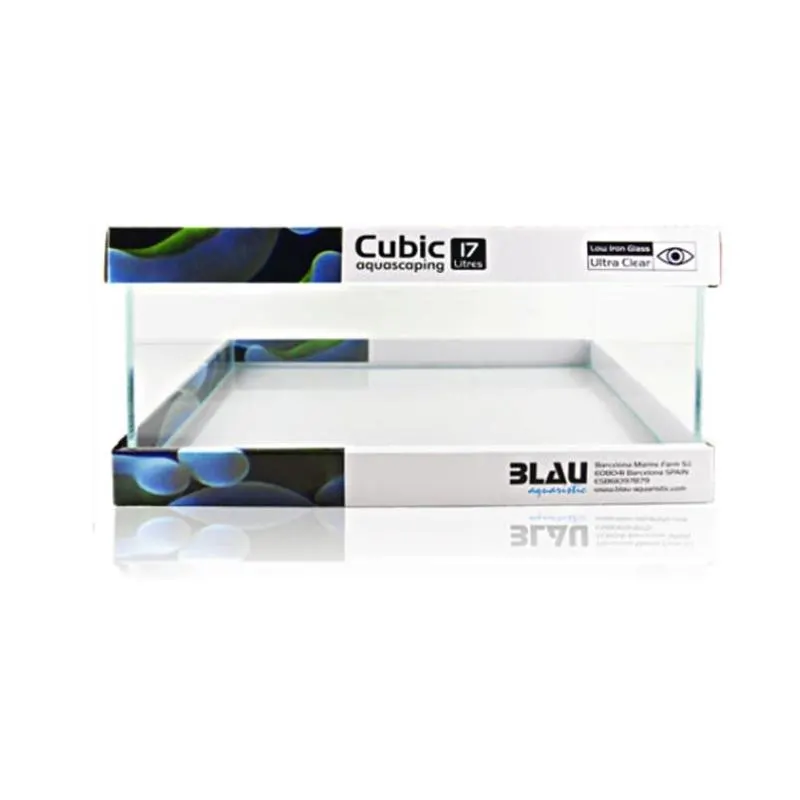 Acvariu Blau 17l (45x24x16cm) Cubic Panoramic 17 Shallow