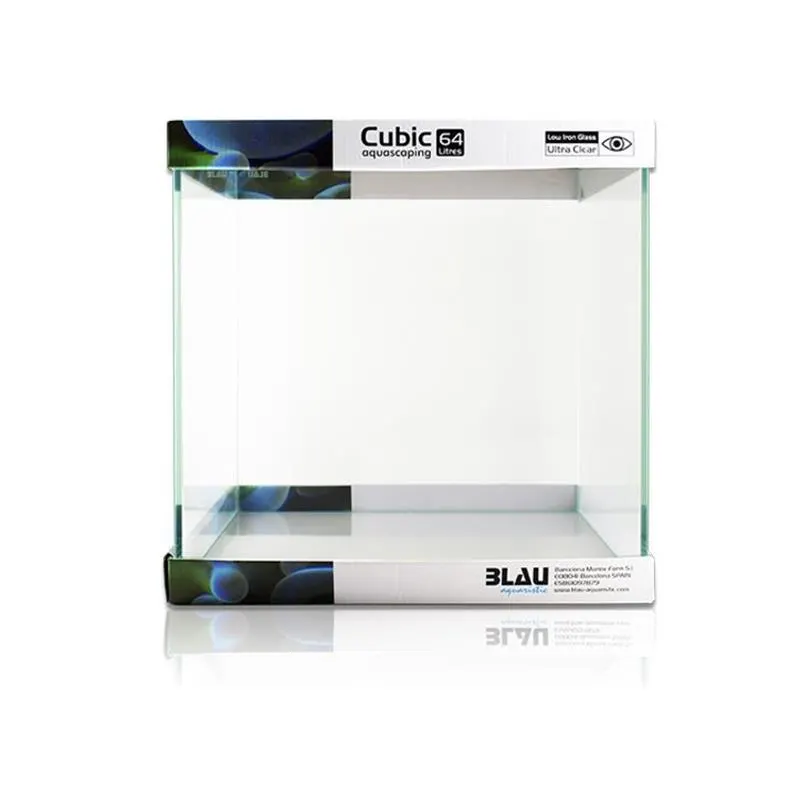 Acvariu Blau 64l (40x40x40cm) Cubic Aquascaping 64