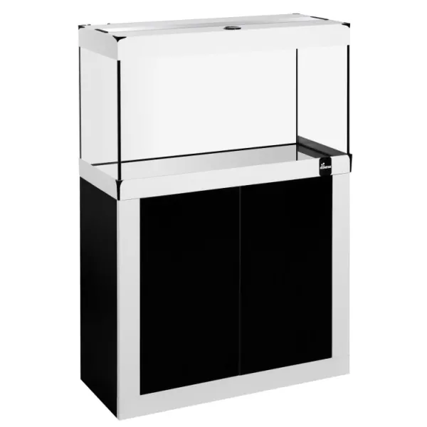 Acvariu cu stand Diversa 240l (120x40x57cm) Fine Line SET 120 Black-White