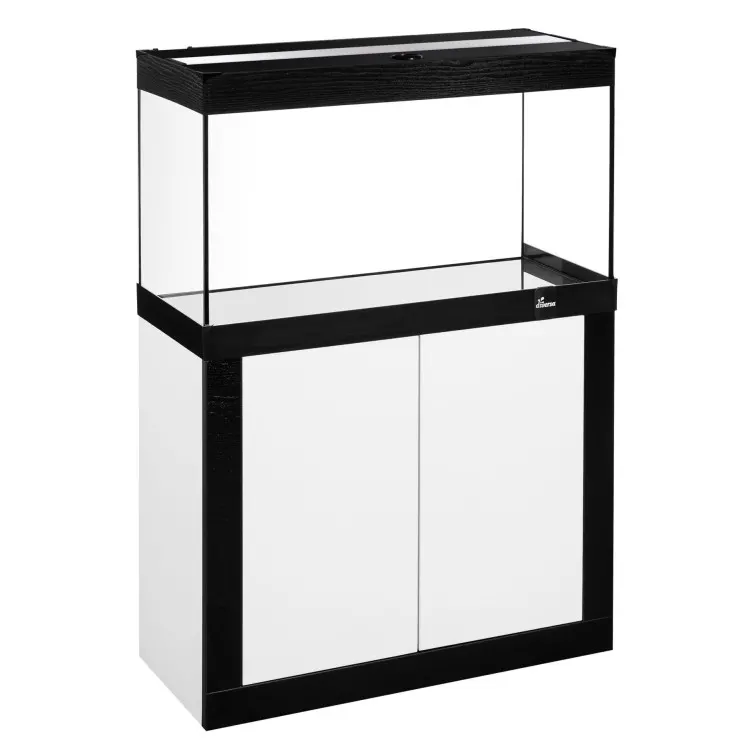 Acvariu cu stand Diversa 250l (100x50x57cm) Fine Line SET 100 White-Black