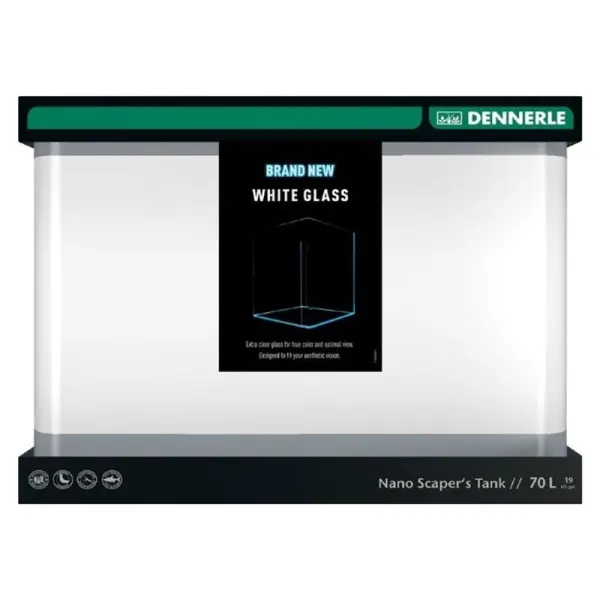 Acvariu Dennerle Nano Cube White Glass 70 L