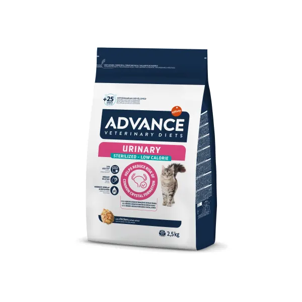 Advance Veterinary Diets Cat Urinary Sterilised Low Calorie, 2.5 kg