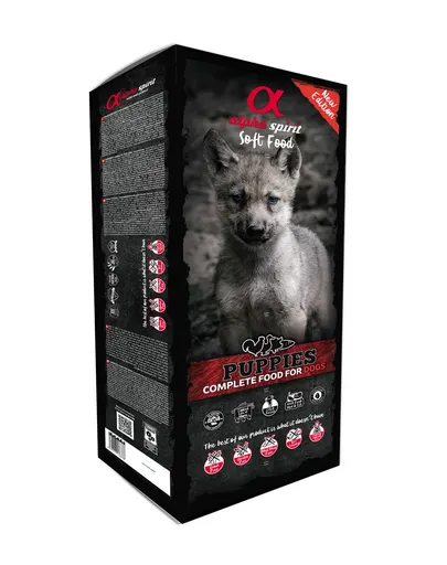 ALPHA SPIRIT Hrana uscata si moale pentru catelusi 9 kg