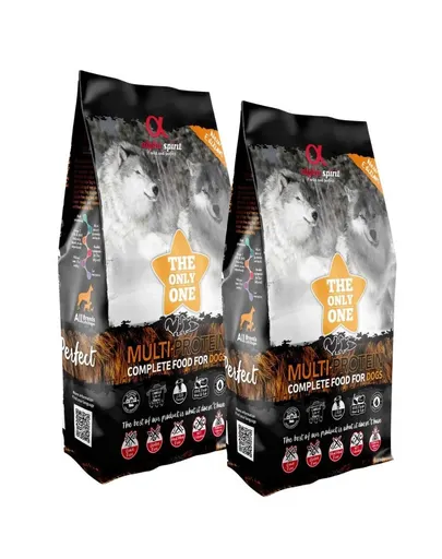 ALPHA SPIRIT Multiprotein 2x12kg hrană uscată câini