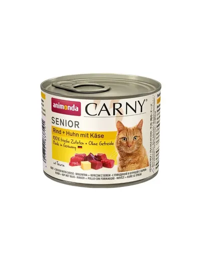 ANIMONDA Carny Senior Vită, Pui și Brânză 200 g