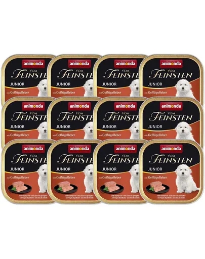 ANIMONDA Vom Feinstein junior 12x150 g ficat pasăre