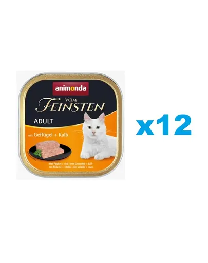 ANIMONDA Vom Feinsten Classic cu păsări de curte și vițel 12x100 g