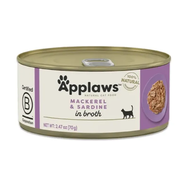 Applaws Mackerel with Sardines, conserva, 70 g