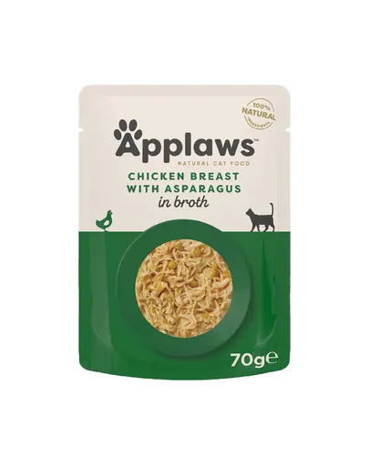 APPLAWS plic pentru pisici 70 g pui și sparanghel