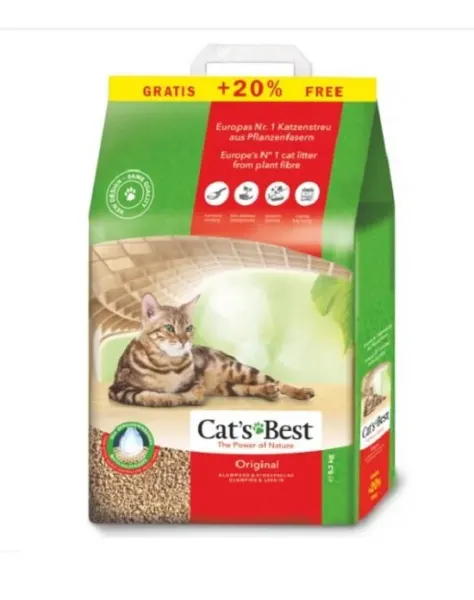 Asternut pentru litiera Cat s Best Oko Plus Original 10 + 2 l