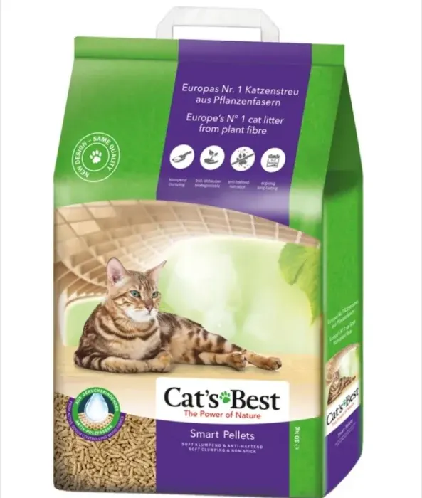 Asternut pentru litiera Cat s Best Oko Plus smart pellets 10 L