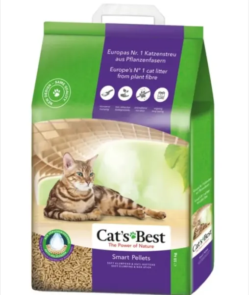 Asternut pentru litiera Cat s Best Oko Plus smart pellets 20 L