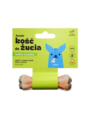 AZANKI Os recompensa caini Mini 10cm cu insecte si menta