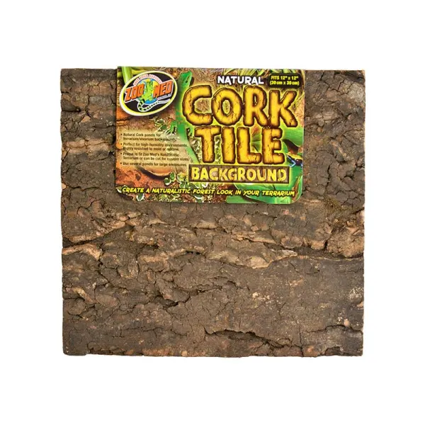 Background natural Zoo Med Natural Cork Tile 45x45 cm