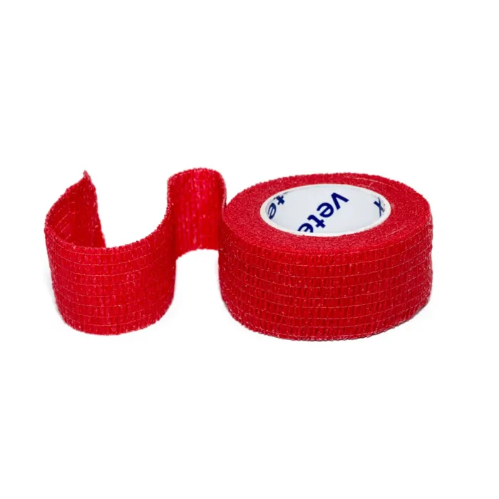 Bandaj autoadeziv Vetexx 2.5 cm x 4.5m Rosu
