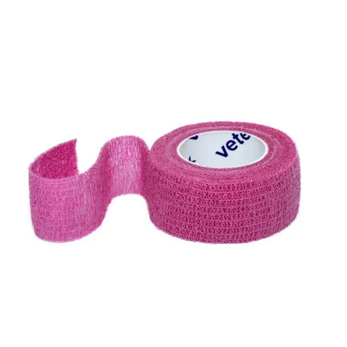 Bandaj autoadeziv Vetexx 2.5 cm x 4.5m Roz