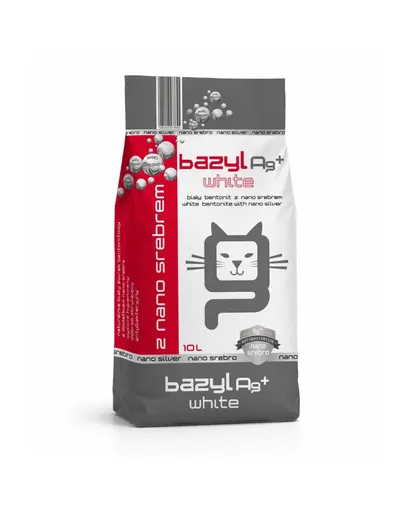 BAZYL Ag+ Compact White nisip pentru litiera 10 L