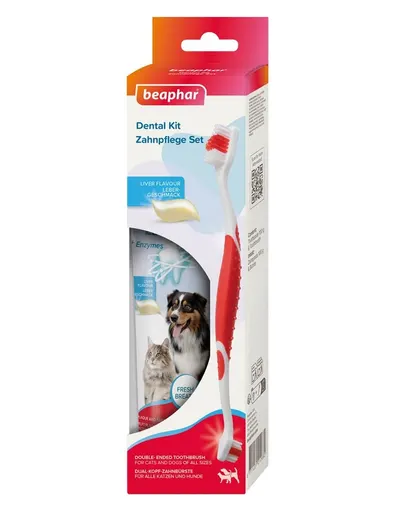 BEAPHAR Dental Kit pastă și periuță câini și pisici