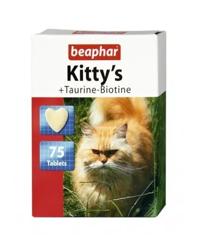 BEAPHAR Kitty’s recompense pisici cu taurină și biotină 75 buc