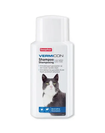 BEAPHAR Vermicon șampon antiparazitar pisici 200 ml
