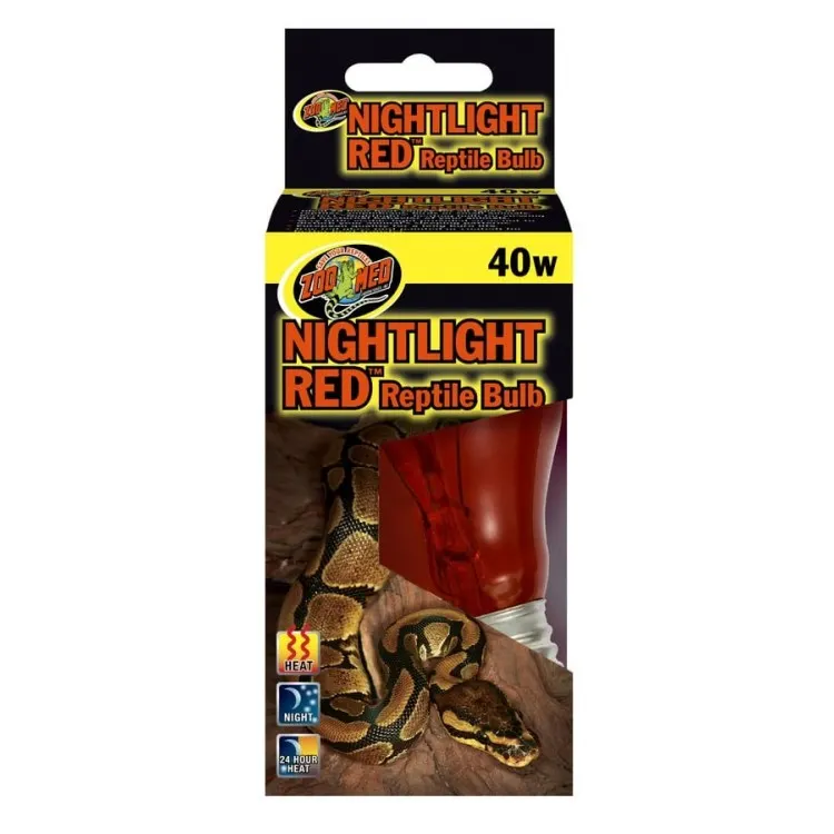 Bec incalzire Zoo Med Nightlight Red Reptile Bulb 40W