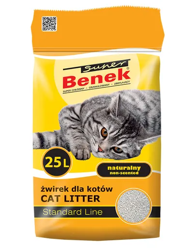 Benek Super Natural Nisip pentru litiera 25 L, galben