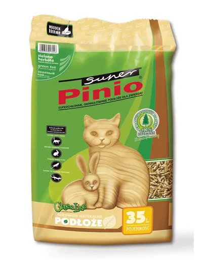 BENEK Super Pinio Peleti pentru litiera, cu ceai verde 35 L