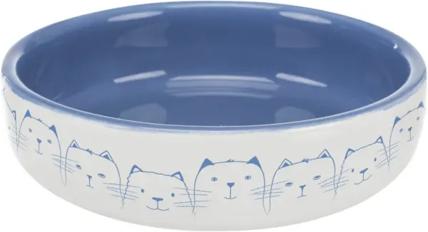 Bol ceramic 0.3 l/ 15 cm albastru/alb 24770