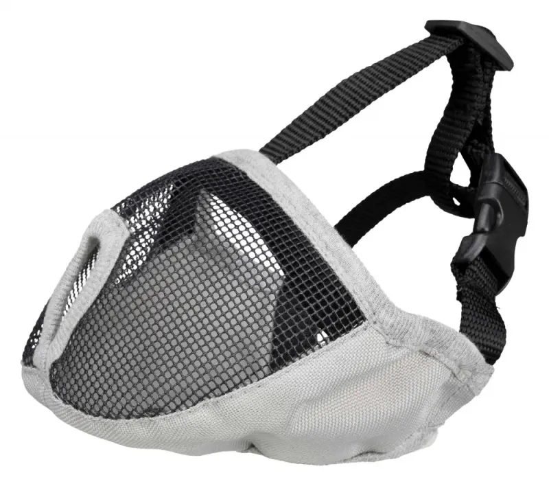 Botniță pentru Câini cu Bot Scurt (Turtit) S-M Gri 40 cm 17627