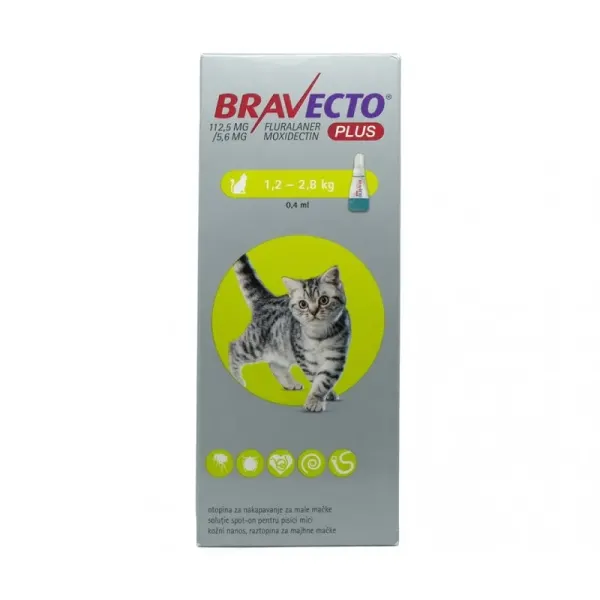 Bravecto Plus Pisica, 1 pipeta