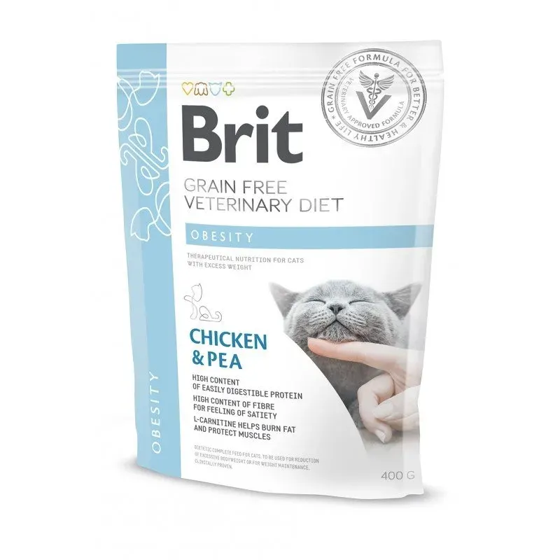 Brit Grain Free Veterinary Diets Cat Obesity, 400 g