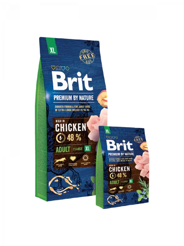 Brit Premium By Nature Adult XL - 15-kg