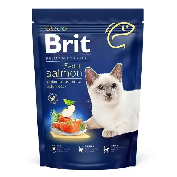 Brit Premium by Nature Cat Adult Salmon, 800 g