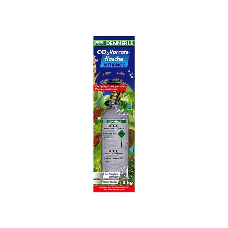 Butelie CO2 Dennerle reincarcabila filet standard 2Kg