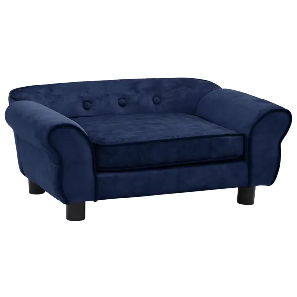 Gossi canapea pentru caini, albastru, 72x45x30 cm, plus