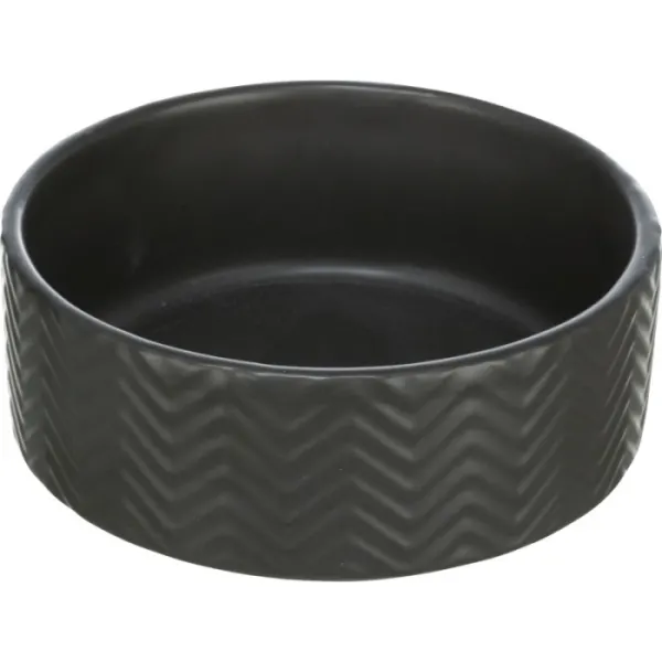 Castron ceramic Trixie Negru 0,4 L   13 cm