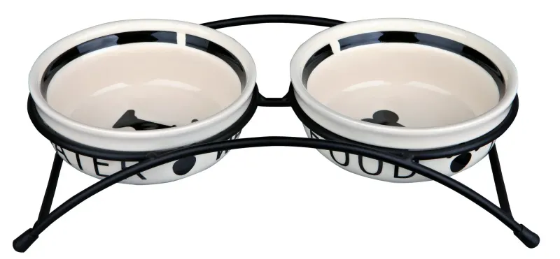 Castron Ceramica Set 2 buc In Suport 0.25 l/13 cm 24640