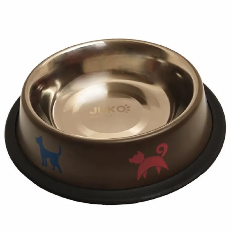 Castron inox antiderapant color 0,55 litri