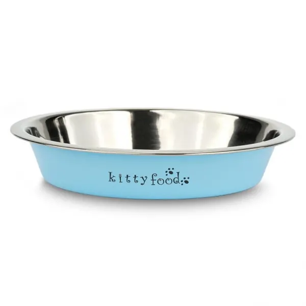 Castron inox blue puppy/cat