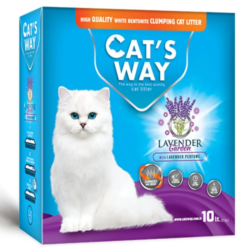 CAT’S WAY – Bentonită Albă cu Cristale Parfumate
