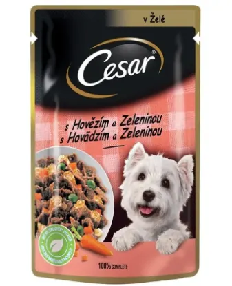 Cesar Plic Vita si Legume in Aspic 100 g