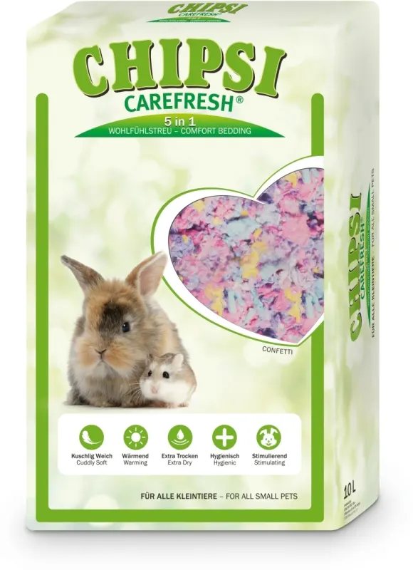Chipsi Carefresh Asternut Rozatoare Confetti 10 l
