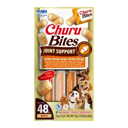 Churu Bites Joint Support Recompense cu Pui pentru Caini, 4 X 12g