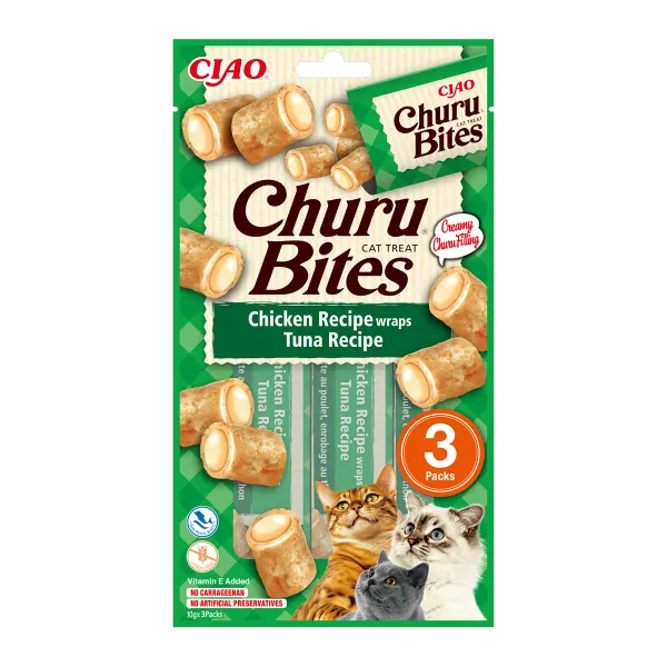Churu Bites Recompense pentru Pisici cu Pui si Ton