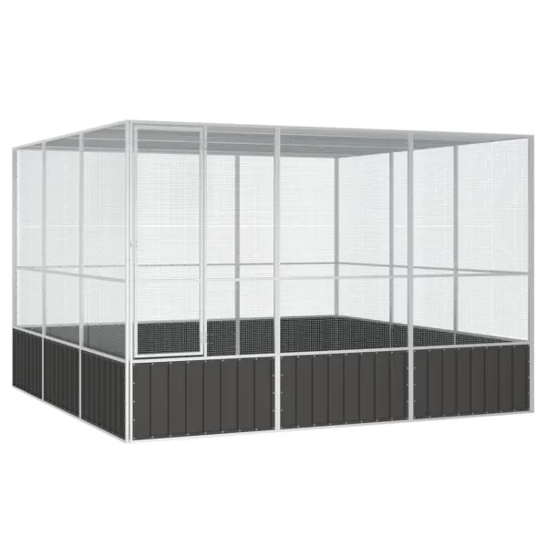 Gossi colivie pasari antracit 302,5x324,5x211,5 cm cm otel galvanizat