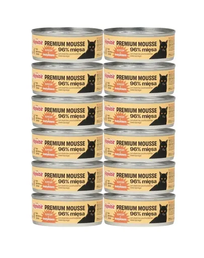 COMFY APPETIT PREMIUM Mousse din curcan pentru pisici 12x85 g