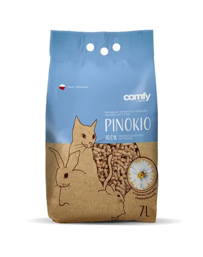 COMFY Pinokio Peleti din lemn pentru litiera, parfum de musetel 7 L