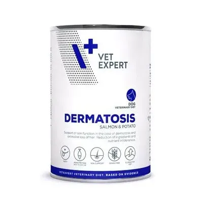 Conserva dietetica pentru caini Dermatosis VetExpert 400 gr