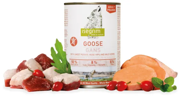 Conserva Isegrim Dog Adult - Goose, 400 gr